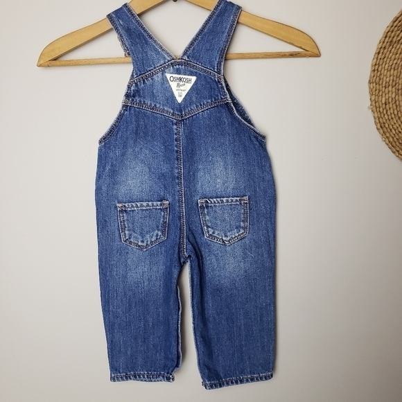 Oshkosh B'Gosh Girls Denim Overalls size 6M - Picture 3 of 8